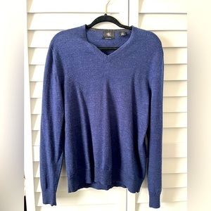 Men’s Calvin Klein Navy Blue V-Neck Sweater